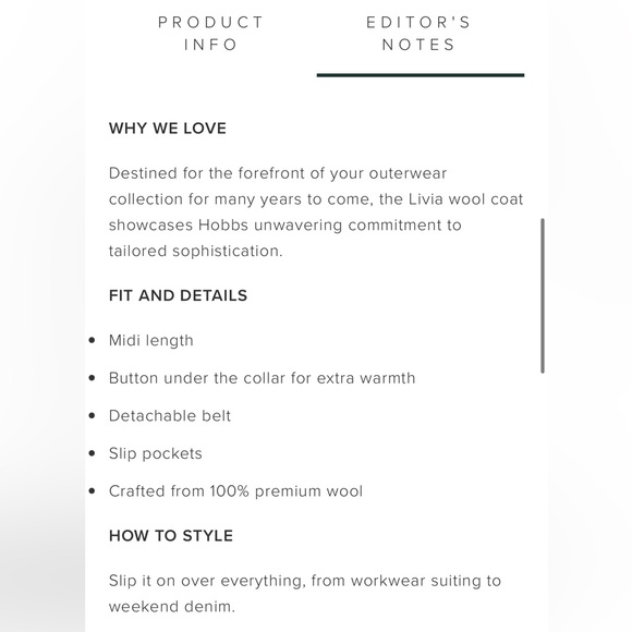 Hobbs Livia Wool Coat - Picture 8 of 16